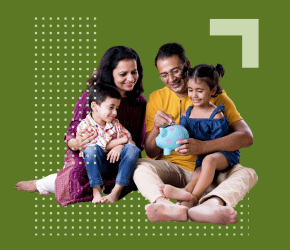 A family learning about financial literacy, at all ages.