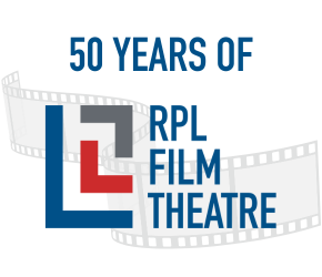Text reads, 50 years of RPL Film Theatre.