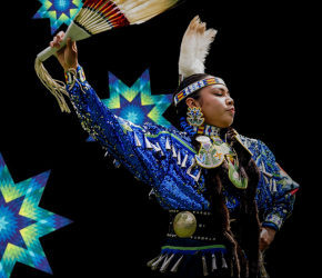 An Indigenous dancer 