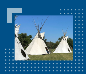 Tipis set up for Tatanga Day Celebrations