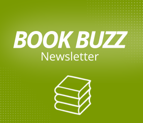 Text reads, Book Buzz Newsletter