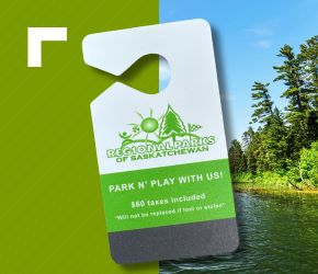 An image of the Regional Park Pass that says, Park N' Play with us!