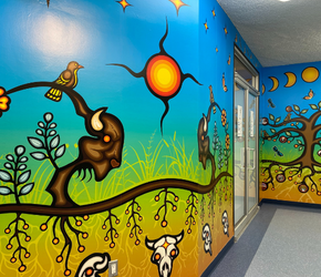 Dunlop Art Gallery mural.
